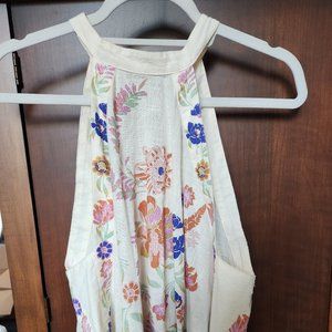 free people floral tank xs